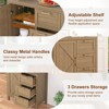 Buffet Cabinet Sideboard with Storage, Accent Storage Cabinet,Modern Buffet Cabinet with Storage - 4 of 4