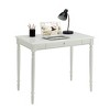 French Country Desk White - Breighton Home: Hardwood Frame, 36" Workspace, Keyboard Tray - 3 of 4