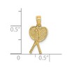 Black Bow Jewelry 14k Yellow Gold Petite Tennis Racquets Pendant - 4 of 4