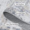 Area Rug Washable Rug for Living Room Bedroom, Distressed Contemporary Modern Abstract Rug Low Pile Carpet - 3 of 4