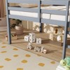 Yukimo 56" Full Loft Bed with Ladder - Solid Rubber Wood Low-Profile, Safety Guardrails & Under-Bed Storage for Teens/Adults - 3 of 4