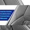 Fit 2015-2023 F150, 2017-2023 F250 F350 Coverado Crew Cab Custom Seat Covers Front and Back Full Set Waterproof Faux Leather - 4 of 4