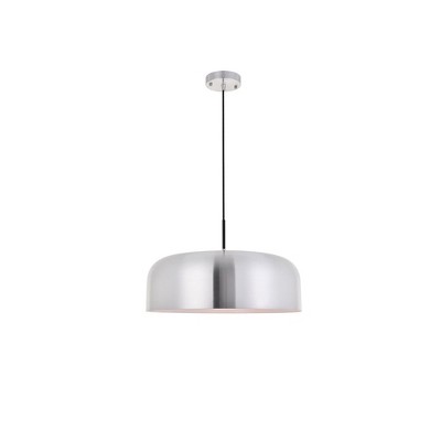 Elegant Lighting Etude 1 light brushed nickel Pendant
