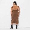 Women's Backless Cap Sleeve Midi Bodycon Dress - Wild Fable™ - 3 of 3