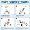 7-in-1 Foldable Tricycles for 1-3 Year Olds, Toddler Bike, Birthday Gift and Toy for Boys and Girls, Toddler Tricycle with Parent Push Handle - 4 of 4