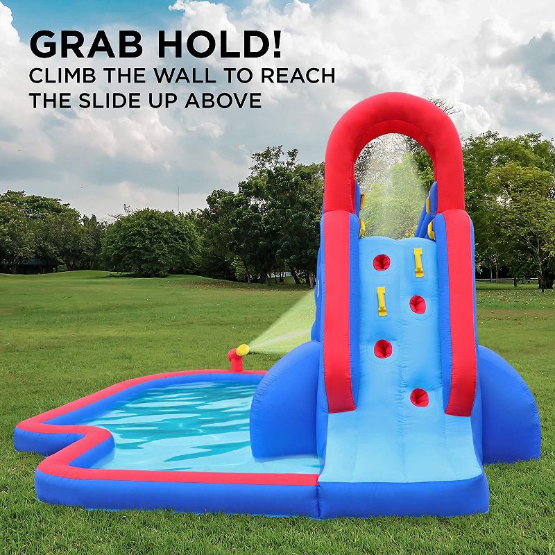 Sunny & Fun Inflatable Kids Backyard Water Slide Park with Splash Pool, 3 of 8
