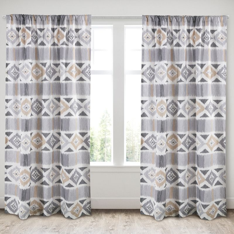 Santa Fe Lined Curtain Panel with Rod Pocket - Levtex Home, 1 of 4