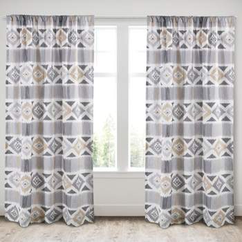 Santa Fe Lined Curtain Panel with Rod Pocket - Levtex Home