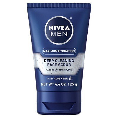 Nivea Men Maximum Hydration Deep Cleaning Face Scrub With Aloe Vera - 4 ...