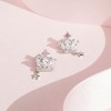 Girls' Crown & Star Dangle Screw Back Sterling Silver Earrings - In Season Jewelry - 4 of 4