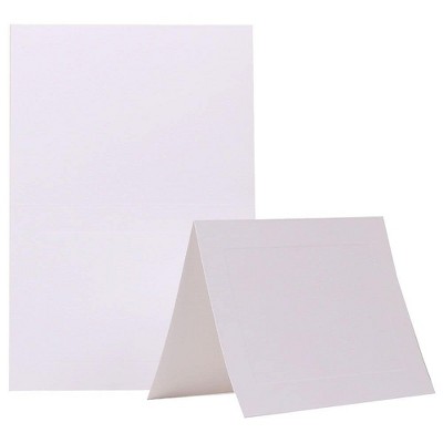 JAM Paper Blank Foldover Cards A7 Size 5 x 6 5/8 Ivory Panel 309943C