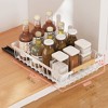 Slide Out Cabinet Organizer Basket, No-Drill Pull Out Mesh Storage Drawer for Kitchen, Bathroom, Home Cabinets, Multifunctional Shelf Solution - 2 of 4