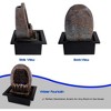Decorative Tabletop LED Water Fountain for Soothing Ambiance with Calming Water Flow, Indoor/Outdoor Use, Elegant Black Design - 2 of 4