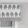RLF Home Ele Banded 100% Cotton with Fully Lined 3" Rod Pocket Valnance for Windows 50" x 15" - 3 of 4