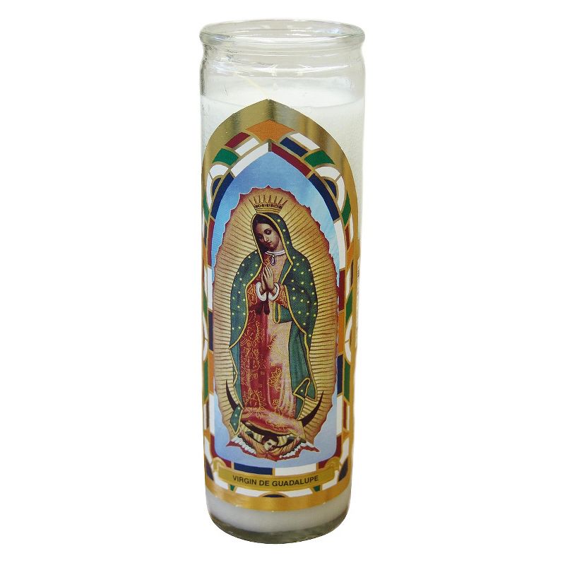 Jar Candle Virgin Of Guadalupe White Vanilla - Continental Candle, 1 of 5