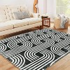 Area Rug, Anti Slip, Washable Area Rug, Pet Friendly, Faux Cashmere Modern Carpet for Living Room Bedroom - 3 of 4