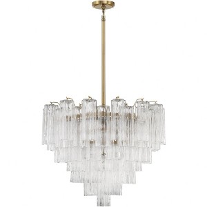 Crystorama Lighting Addis 12 - Light Chandelier in  Aged Brass - 1 of 4