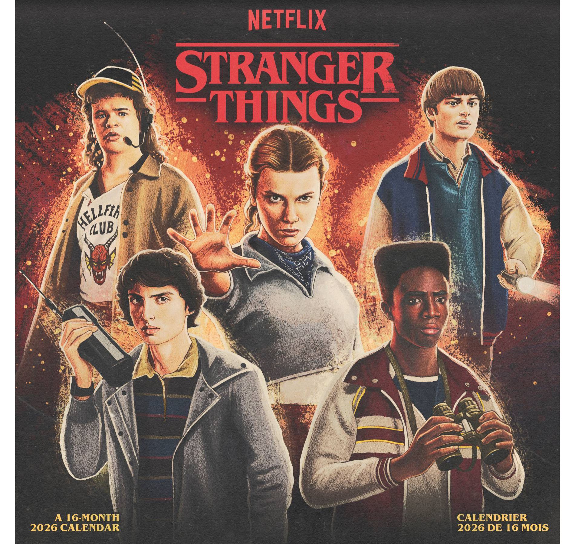 Stranger Things 2026 Bilingual French 12"x12" Wall Calendar