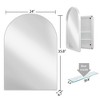 Grungis Wall Mounted Bathroom Storage Cabinet,Medicine Cabinet with Mirror and Adjustable Shelves for Bathroom - 3 of 4