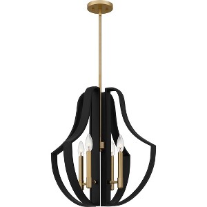 Talia 4-Light Matte Black Pendant Light - 1 of 4