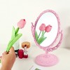 Unique Bargains Oval Shaped Double Sided 360° Rotating Makeup Mirror 1 Pc - 2 of 4