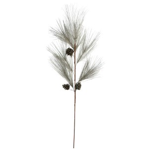 Northlight 40" Brown and Gray Long Needle Pine Cone Artificial Christmas Spray - 1 of 3