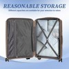 MAYEERTY 3-Piece Luggage Set (20"/24"/28") - PP Spinner Wheels, Carry-On, Matching Color, Combination Lock - 4 of 4