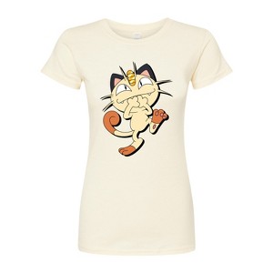 Women's - Pokémon - Meowth Shadow Fitted Graphic T-Shirt - 1 of 3