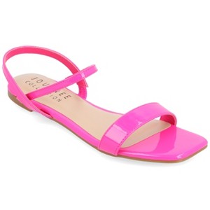 Journee Collection Women's Karren Pull On Sling Back Flat Sandals - 1 of 4