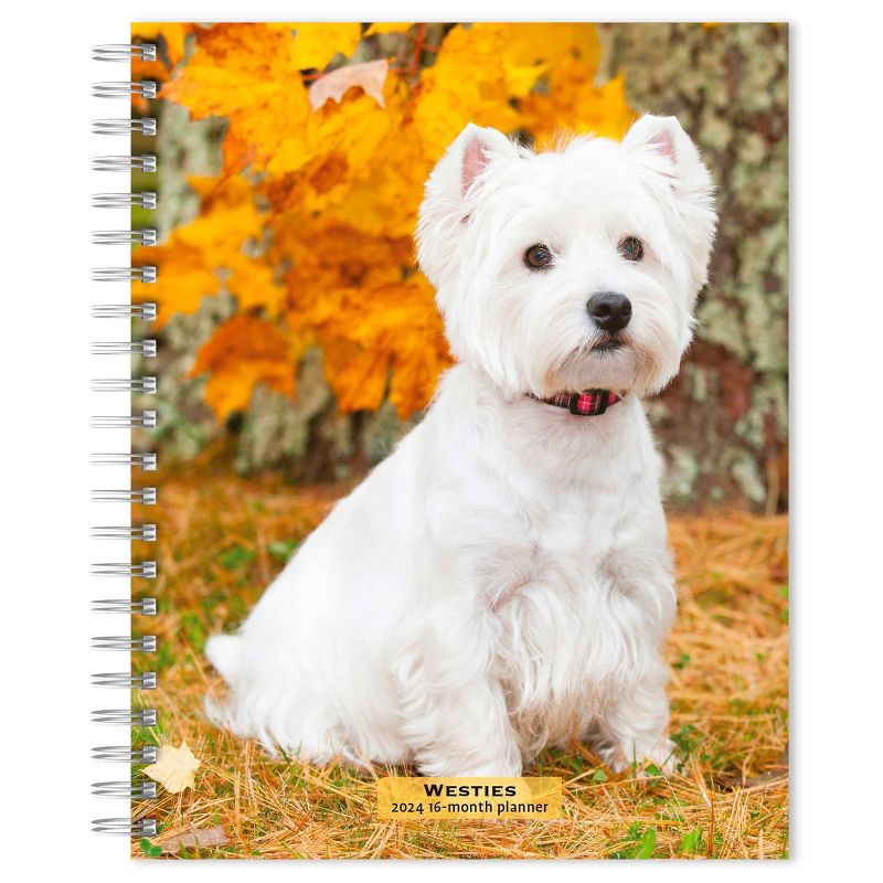 Browntrout 23-2024 Weekly/Monthly Planner 7.5&#34;x7.125&#34; West Highland White Terriers, 1 of 5