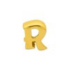 Black Bow Jewelry Letter R Bead Charm in 14k Yellow Gold Plated Sterling Silver - 2 of 4