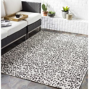Hauteloom Alderbury White Leopard Print Rug - 1 of 4