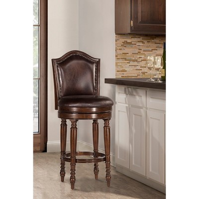 30" Barcelona Swivel Barstool Wood/Cherry - Hillsdale Furniture