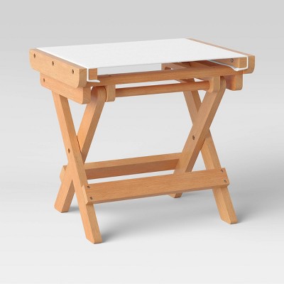 Folding Patio Ottoman - Threshold™ designed with Studio McGee