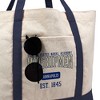 Us Naval Academy Established Date Canvas Tote Bag With External Pocket, Reusable Shoulder Bag for Shopping, School, Beach - 2 of 4