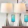 (Set of 2) 26" Colton Classic French Country Iron LED Table Lamp with USB Charging Port (Includes LED Light Bulb) - JONATHAN Y - 4 of 4