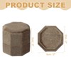 Unique Bargains Velvet Octagon Wedding Proposal Engagement 2 Slot Jewelry Storage Ring Box - 2 of 4