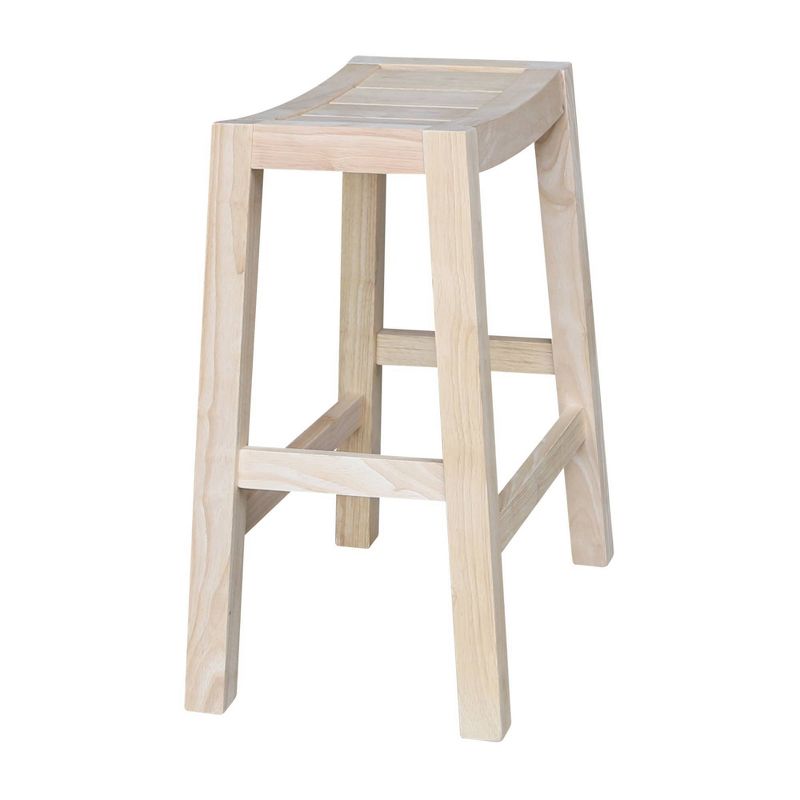 Ranch Stool Unfinished - International Concepts, 4 of 10