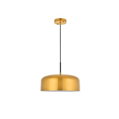 Elegant Lighting Gil 1-Light Chrome Pendant with Seeded Clear Glass Globe