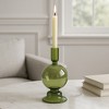 Modern Candle Holder with Round Bubble Sculptural Base - Decorative Candle Holder for Dining Table, Shelf Decor, or Entryway Accent - 3 of 4