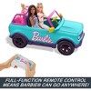 Hot Wheels Barbie RC Suv & Stickers, Battery-Powered Toy Truck, Fits 2 Barbie Dolls - 4 of 4