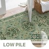 Abynow Medallion Diamond Faded Rustic Indoor Area Rug - 3 of 4