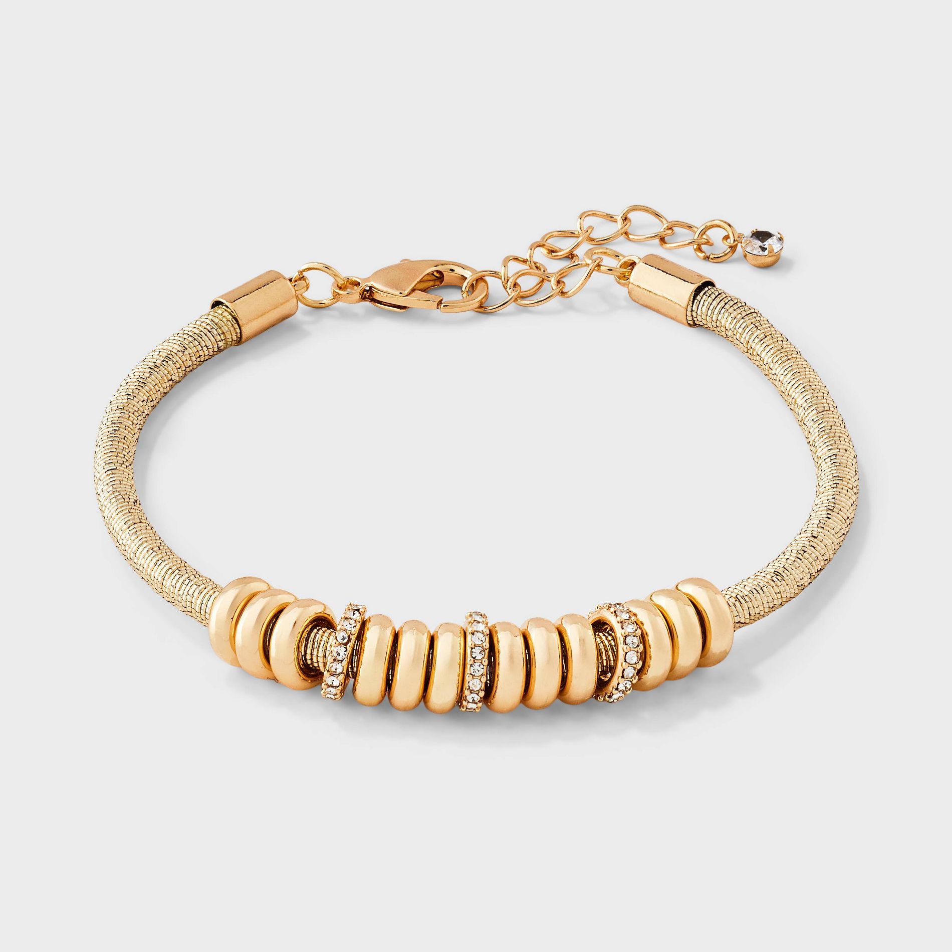 Corded Rondelle Stone Bracelet - A New Day™