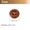 Unique Bargains Wooded Sewing DIY Craft Clothing Sewing Round Buttons 50 Pcs - 2 of 4
