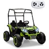 24V 2 Seater Ride On UTV Car, 4WD Electric Off-Road Truck with Sun Shade, Side By Side Battery Powered Toy Car with Remote Control, Music, Lights - 2 of 4