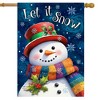 Briarwood Lane House Flag 40x28 For Outdoor Friendly Winter Snowman For Winter House Flag - 2 of 4