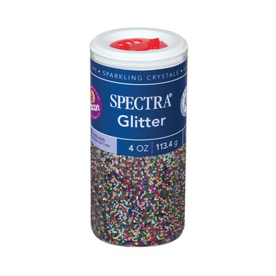 Spectra Glitter, Multi-Color, 4 oz., 1 Jar (Pack of 6)