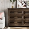 Dresser for Bedroom, Modern TV Cabinet for 55 inch TV with 6 Drawer, Closet Organizer & Clothes Storage, Easy Pull Handles - 2 of 4
