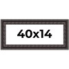 PosterPalooza | Panoramic 3.5" Wide Ornate Black Frame - UV Acrylic, Foam Board Backing, Hanging Hardware - 2 of 4