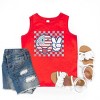 The Juniper Shop SmileyWorld Patriotic Checkered Peace Youth Tank Top - 2 of 4